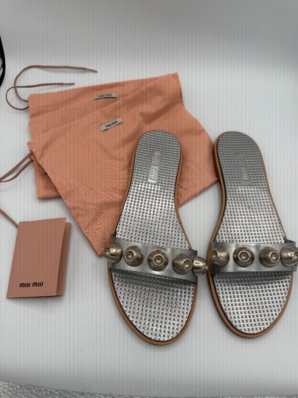 MIU MIU Leather Sandals